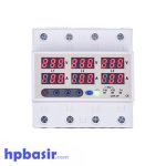 محافظ ولتاژ جریان مرکزی JBH سه فاز 100A (40 آمپر) گارانتی اصلی – رله ای دو نمایشگر